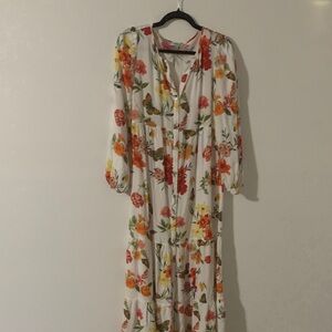Elegant Floral Maxi Dress